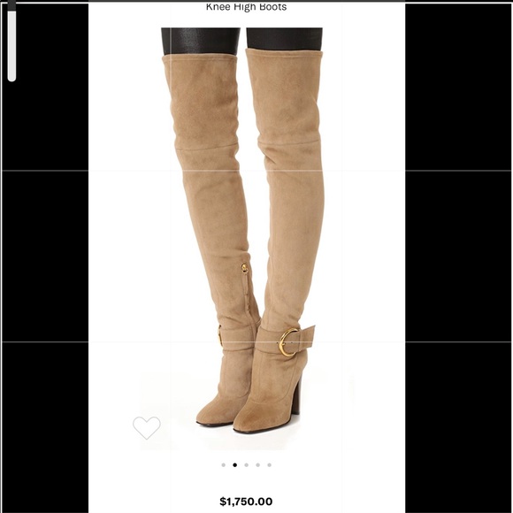 Giuseppe Zanotti. Knee High Boots. Beige color. - Picture 3 of 10